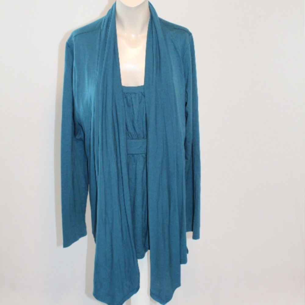 Adiva Green Top with Cape Size Large